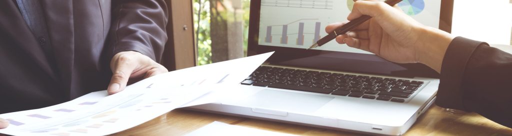 Business people meeting to discuss the situation on the marketing.